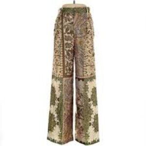 Zara Silky Printed Trouser Pants